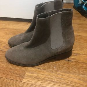Steve Madden suede tan booties